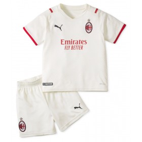 Koszulka AC Milan Dziecięcy Wyjazdowe Stroje Piłkarskie 2021/22 Krótki Rękaw